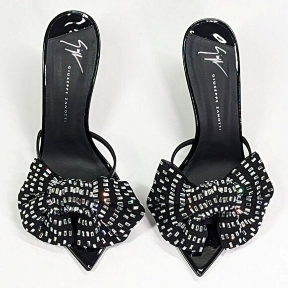 Giuseppe Zanotti Intriigo Alexandrine 90 Embellished Sandals Size 37 MSRP $1,195 - Picture 6 of 11